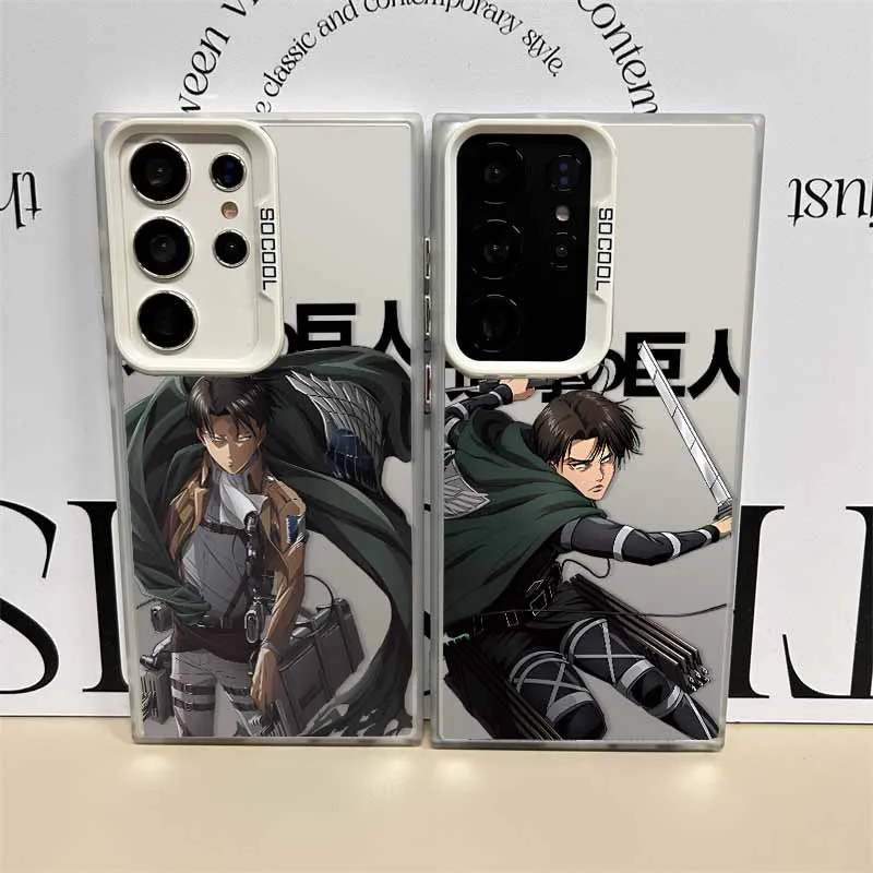 

Anime Attack on Titan Fashion Cover For Samsung Galaxy S25 Edge S24 S23 S22 S21 S20 FE Ultra Plus Colorful Phone Case