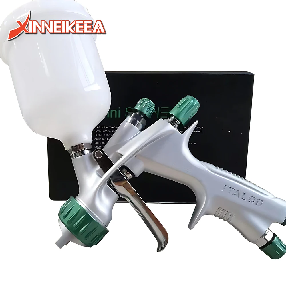 HVLP Mini Paint Spray Gun Car Furniture Leather Paint Repair Spray Gun Suction Type Spray Gun Nozzle 1.0mm Cup Capacity 250ml