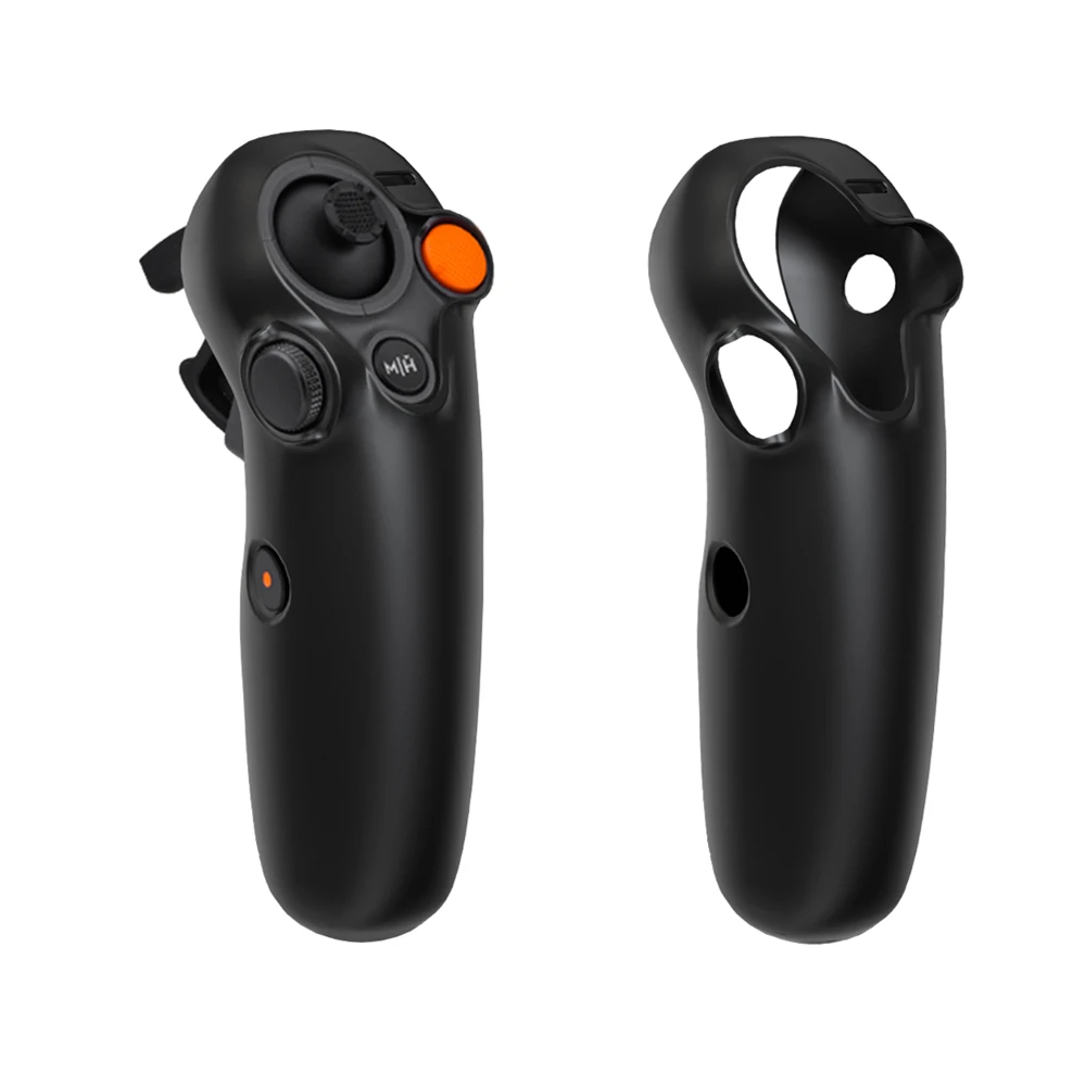 حافظة حماية هزازة لـ DJI Avata 2 RC MOTION 3 غطاء سيليكون مضاد للسقوط ومضاد للخدش ملحقات الكاميرا أسود رمادي