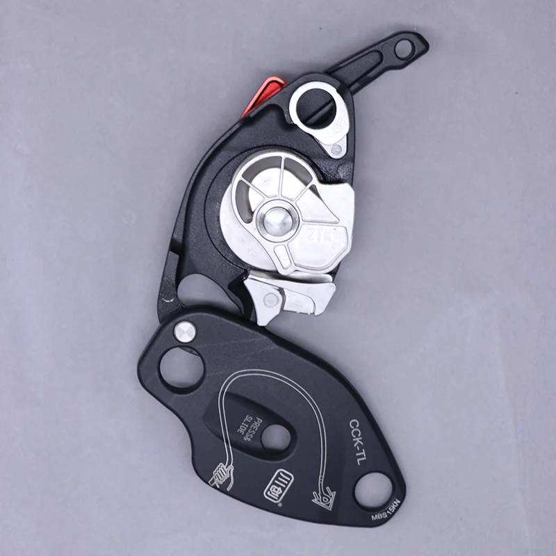 CCK-TL Rock Rope Climbing Descender 250 kg Getriebe Abseilgetriebe Sicherungsgerät Absteiggeräte Ausrüstung Seilzugangsrettung – Detail 10