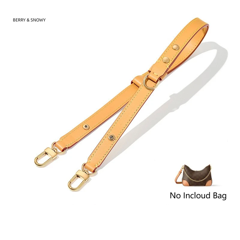 

Berry&Snow Custom Women's Crossbody Bag Strap Adjustable Luxury Full Grain Vachetta Leather Straps Replaceable for Boulogne PM