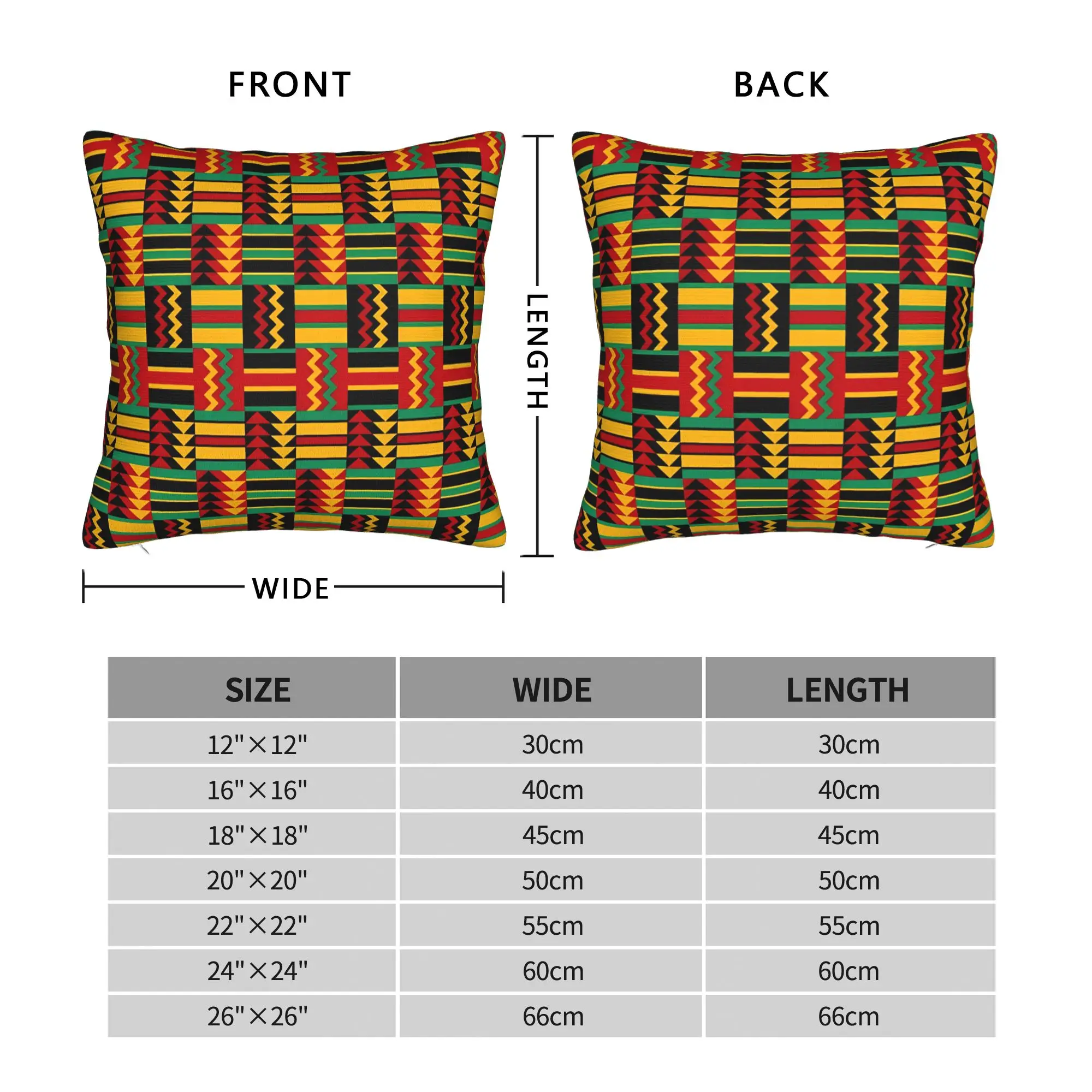 African Pattern Authentic Kente Cloth Pillow Case  Comfy Pillow Cover For Wedding Party Home Decor Vintage Pillowcases