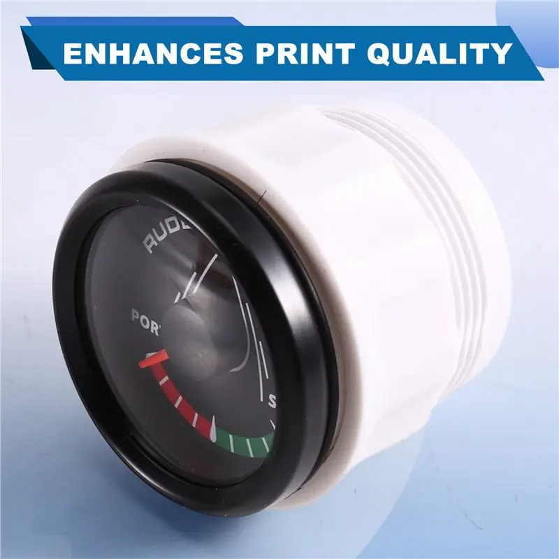 AS57-52Mm 0-190Ohm Waterproof Boat Marine Rudder Angle Indicator 8 Color Backlight For Car Truck 12V/24V