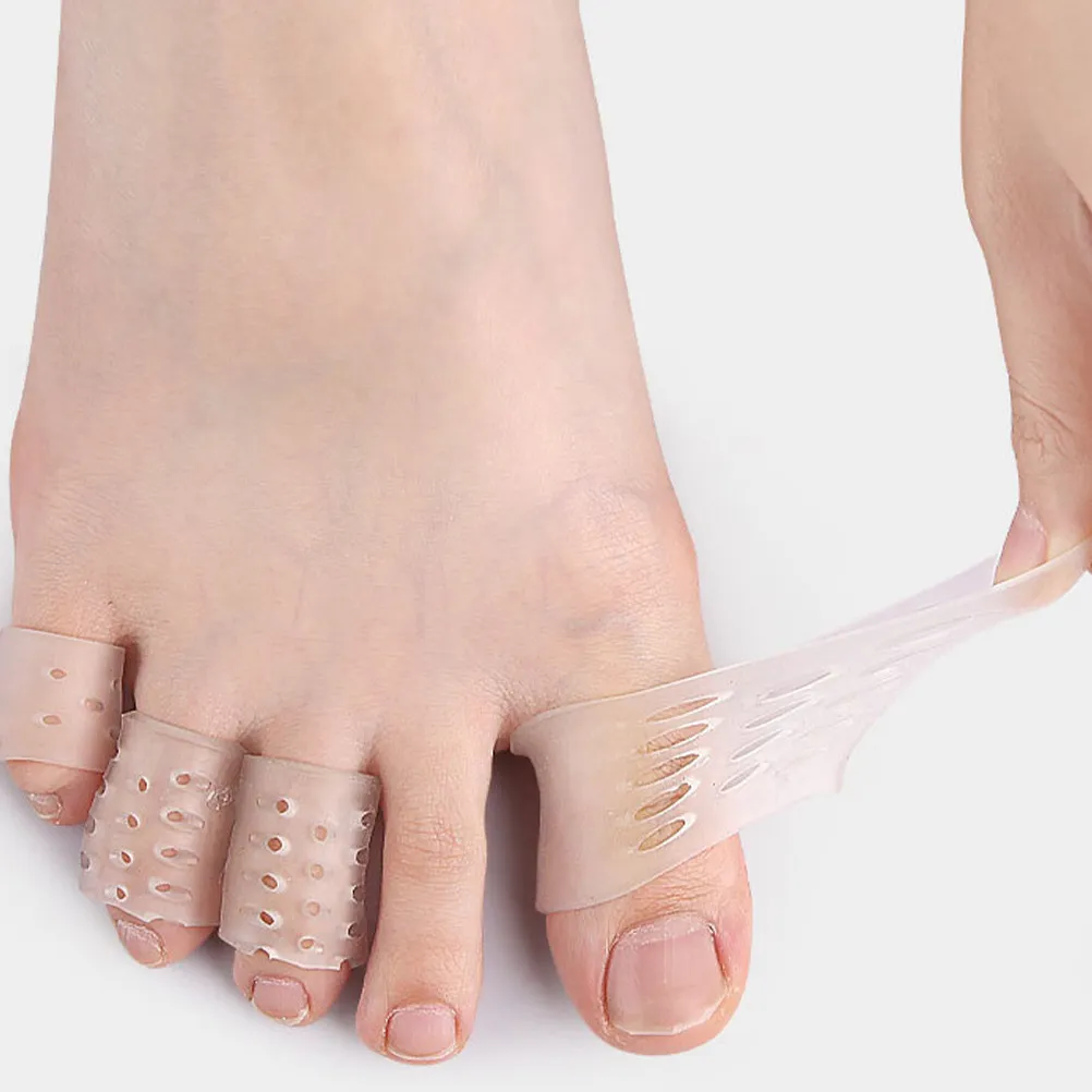 

5Pairs Toe Covers Toe Protectors Anti-Friction Finger Sleeves Soft Breathable Foot Care Tool Pain Relief Finger Protector Sleeve