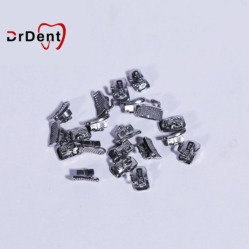 200Pcs/Box Dental Orthodontics Buccal Tubes 1st 2nd Molar Bondable Monoblock Non-Convertible Base Roth / MBT 0.022