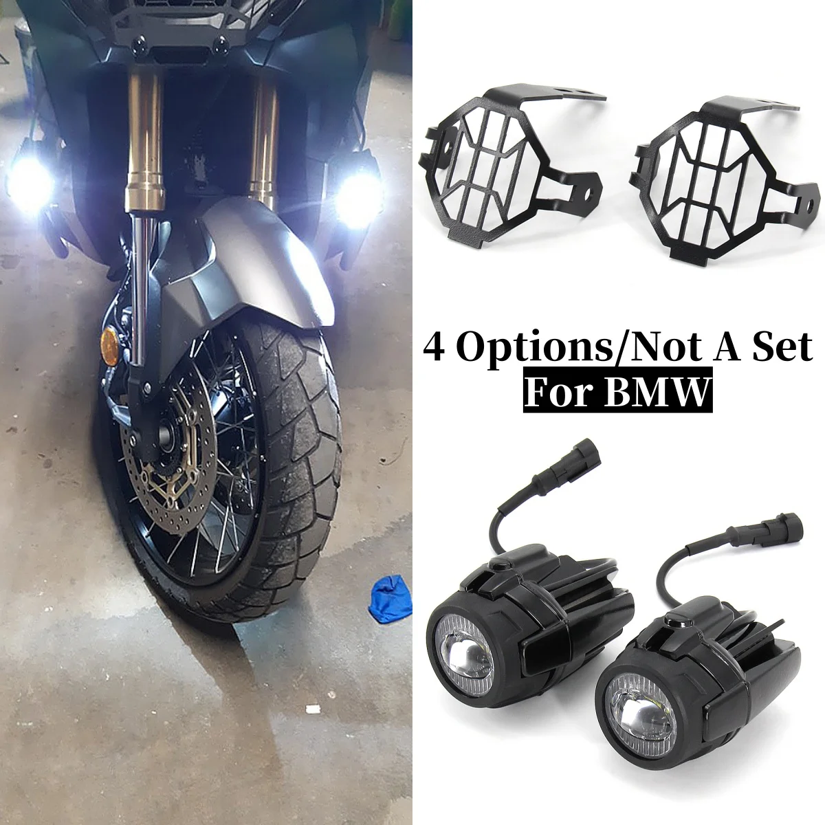 

Аксессуары для мотоциклов, кронштейн для крепления противотуманных фар для BMW R1200GS F800GS F700GS F650 K1600, светодиодный вспомогательный светильник, держатель лампы дальнего света