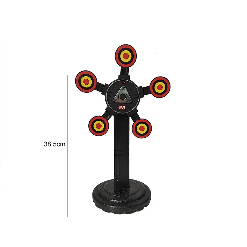 Objetivos para pistolas Nerf, reinicio automático, tiro eléctrico, accesorios para niños, sonido, luz, juego de disparos, juguetes, puntuación de alta precisión