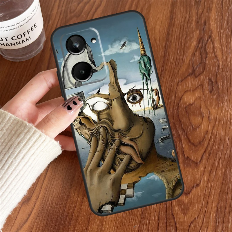 Salvador Dali Painting Case For Realme 10 Pro Plus 8 9 8i 9i GT Neo 5 2T 3T C11 C15 C30 C31 C35 C25s C21Y Cover