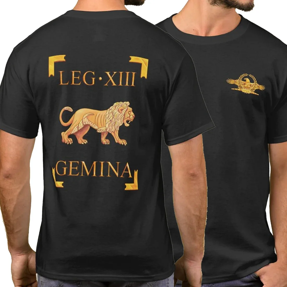 Legio XIII Gemina Lion Symbol 13st Roman Legion Vexillum T-Shirt 100% Cotton O-Neck Short Sleeve Summer Casual Mens T-shirt