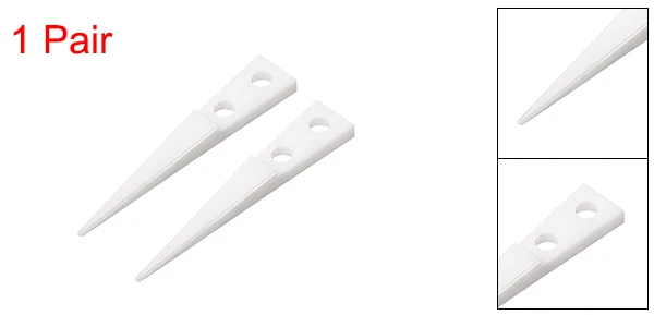 1/2/4Pair White Black Straight Pointed Ceramic Tips Replaceable Heat Resistant Non-Conductive Heads for Ceramic Tweezers