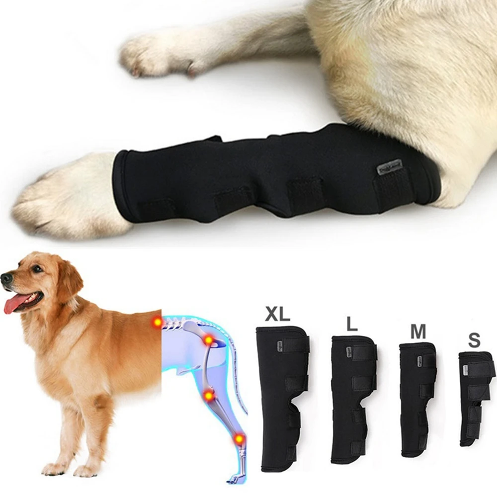 Injury Wrap Protector Dog Support Brace Dog Legs Protector Dog Supplies Dog Wrist Guard Pet Knee Pads Puppy Kneepad