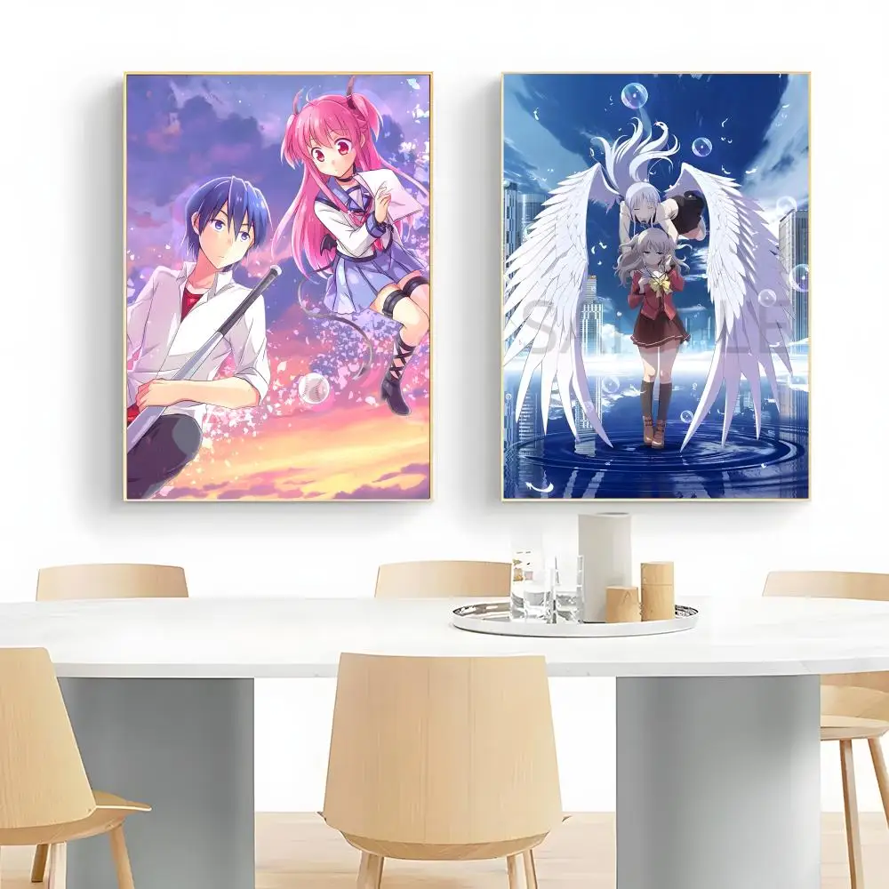 a-Angel Beats Emotional_Anime Poster Wall Art Print Poster Decorative Mural Home Decor Gift Unframed