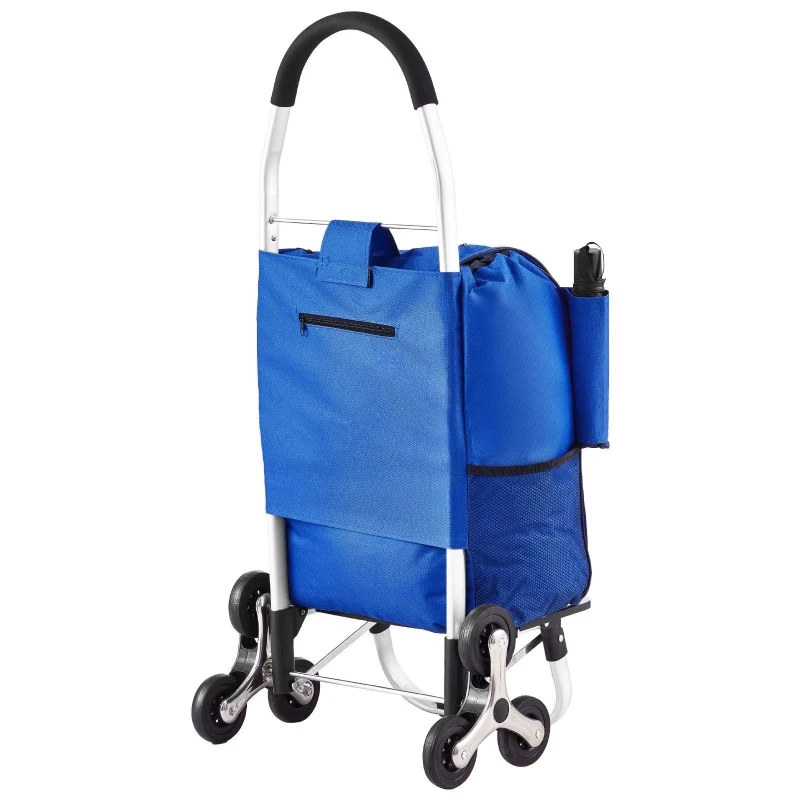 Foldable 36 liter shopping cart 6 wheels climbing cart, storage bag
