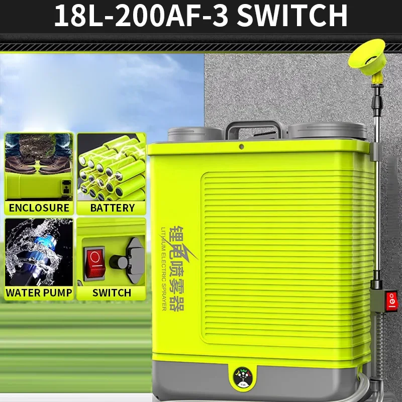 Backpack Sprayer, 20L Large Capacity, Electric Sprayer, for Spraying and Irrigation in Lawns and Gardens 12V 1.2A