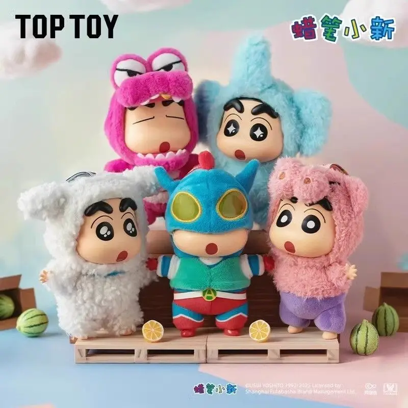 TOPTOY Crayon Shin-Chan Winylowa Figurka Akcji Blind Box Seria Anime Kolekcjonerska Figurka Niespodzianka Model Zabawka Prezent na Imprezę Kostium