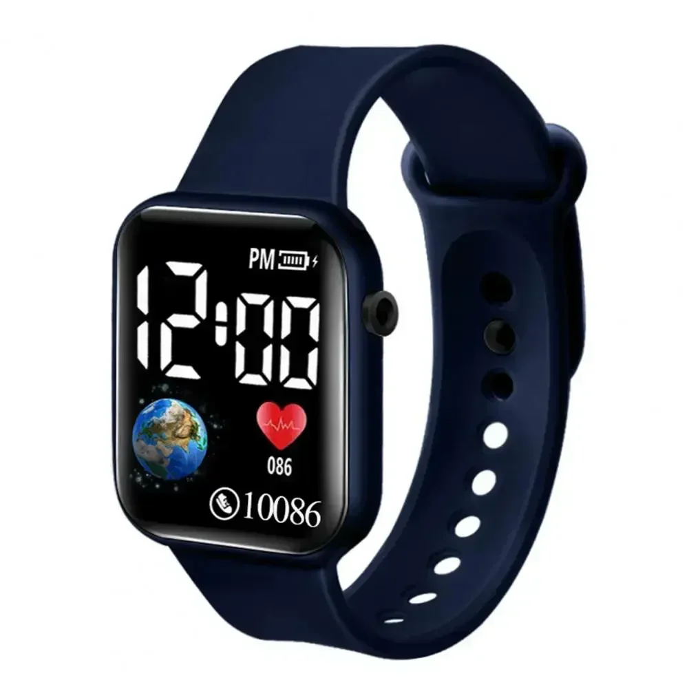 Led Digital Display Waterproof Electronic Watch Smart Watch Sport Fitness Led Digital Display Children Watch Children Universal