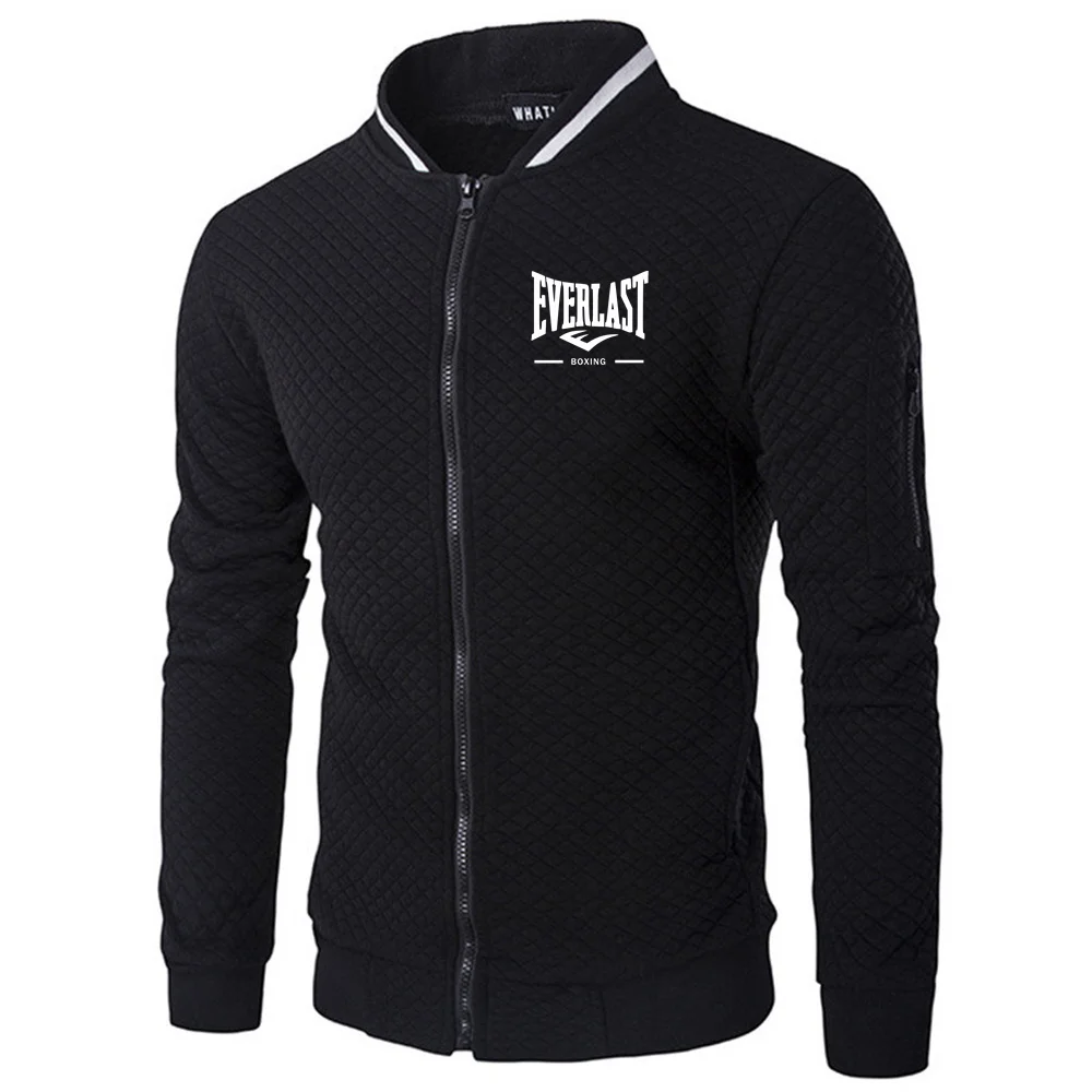 

EVERLAST BOXING Spring and Autumn men's zipper pocket thin casual outdoor hooded sportswear long sleeved jacket jacket