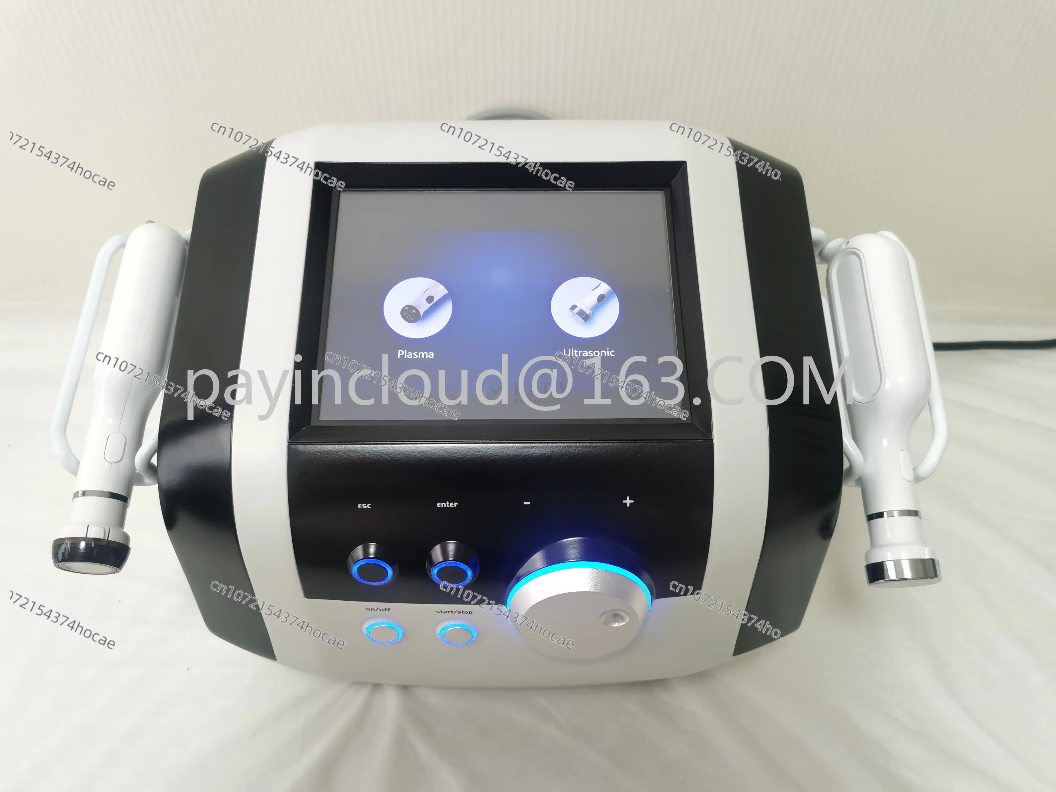 2IN1 Equipment Jet Plasma Lift Acne Treatment Shower Ultrasonic Pen Machine Ultrasound Treatment Skin Care Plasmas Sterilization