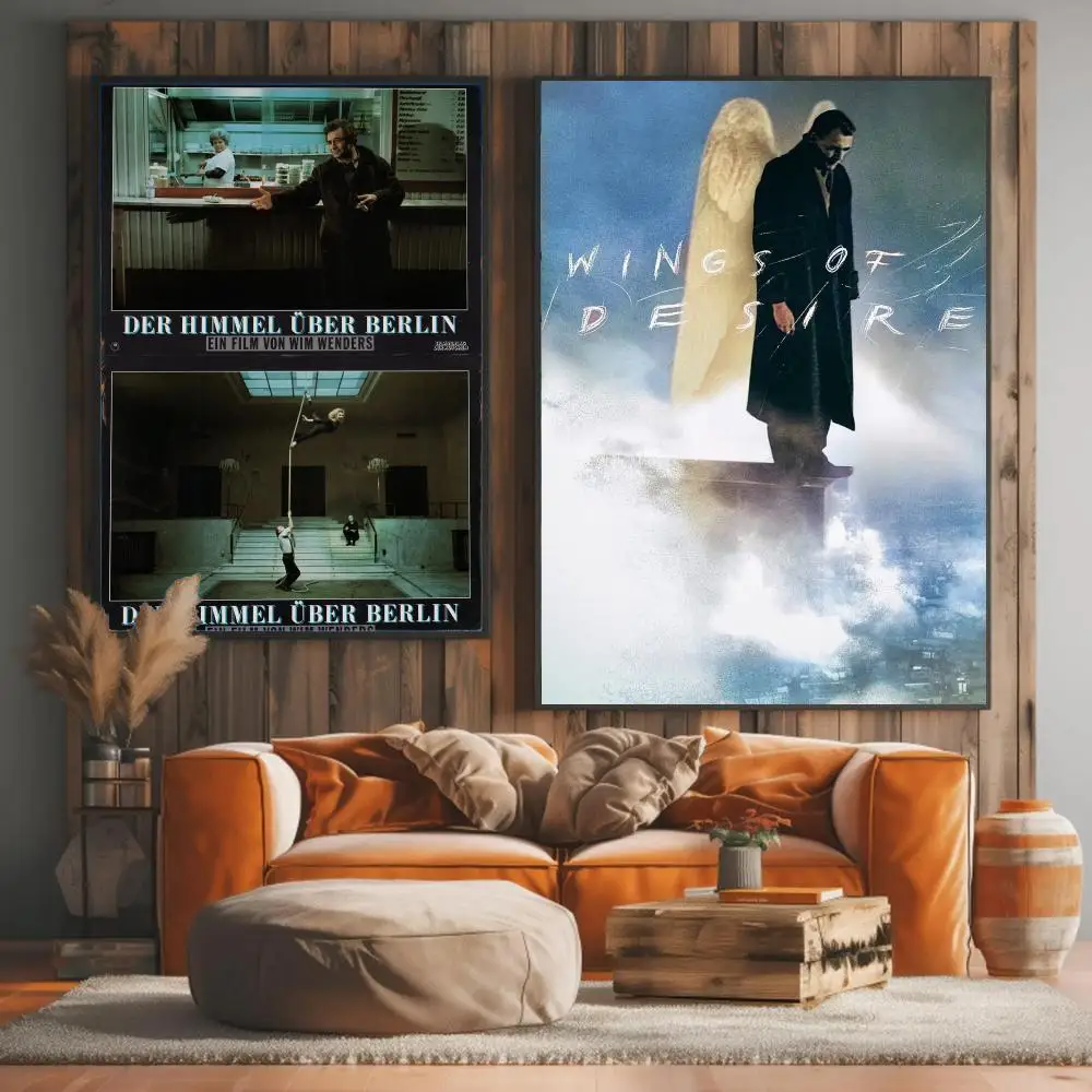 classic movie W-Wings of Desire-E Painting Calligraphy Artwork for Living Room Bedroom Office Home Decor