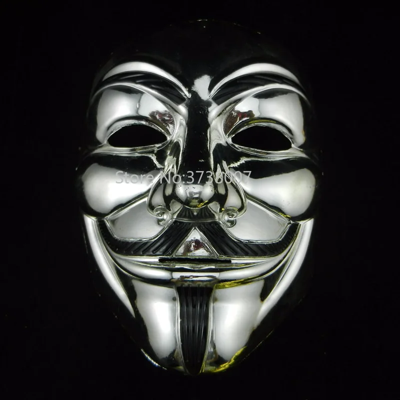 Movie Theme V Vendetta Mask Wholesale for Adults & Kids Halloween V Theme Plating Face Mask