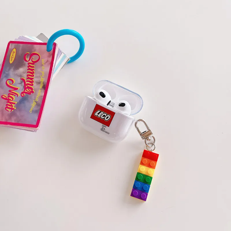 Nette transparent Für 2021 Neue AirPods 3 Magnetische Drahtlose kopfhörer Fall für AirPods1 2 pro Schützende headset tasche mit keychain