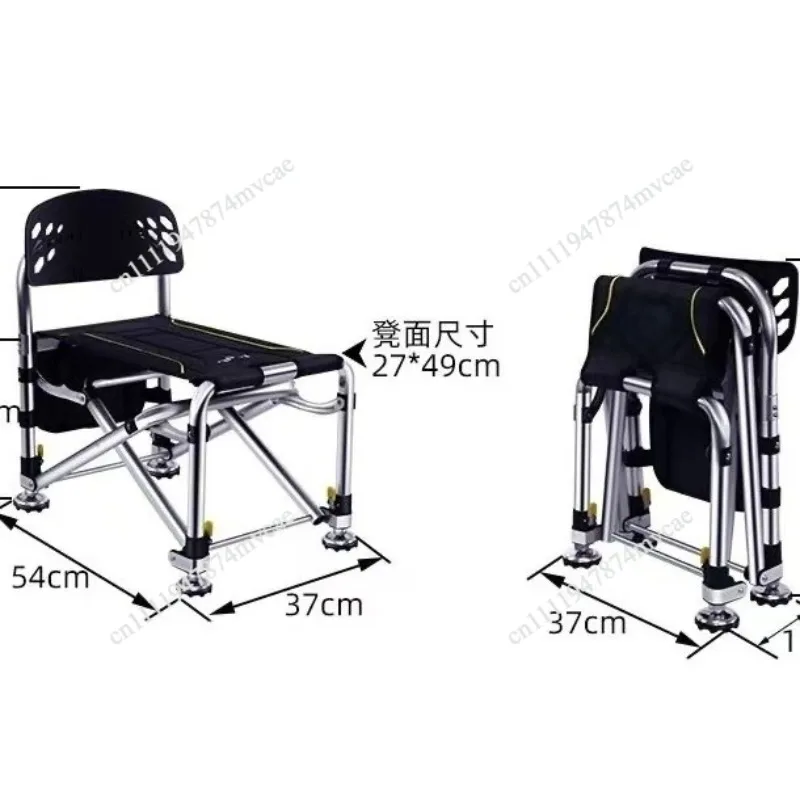 New Aluminum Alloy Folding Fishing Chair European Portable