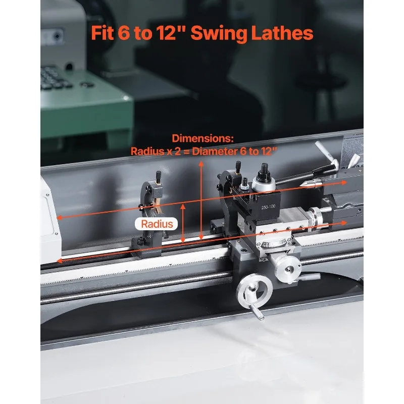 Jeu de poteaux d'outils à changement rapide, 6 supports d'outils de tour pour Mini balançoire de tour de 6 à 12 pouces