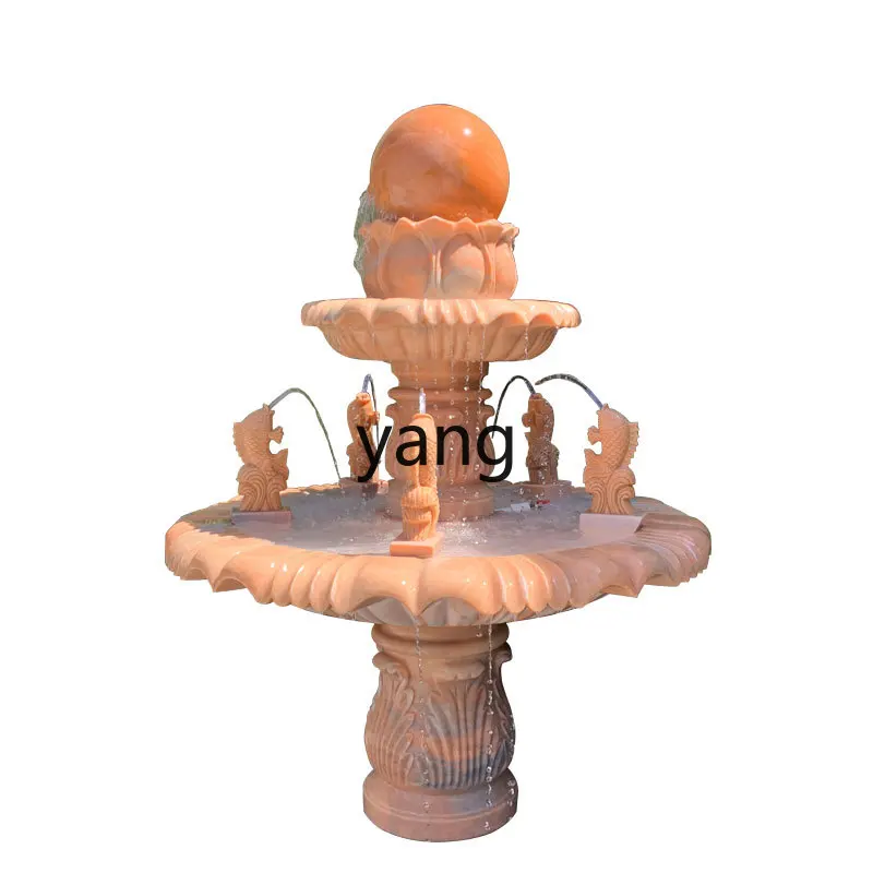 

CX fountain landscape outdoor flowing water large feng shui ball garden ornament