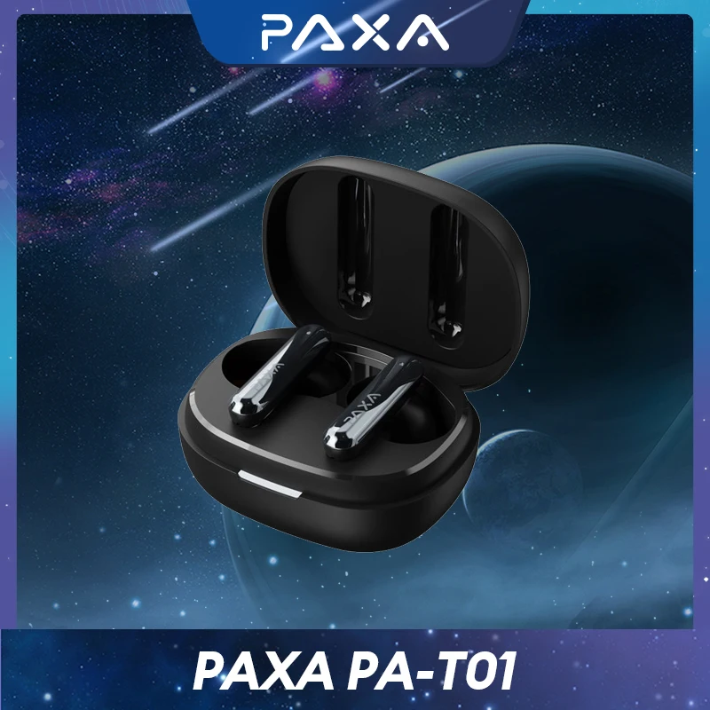 

PAXA PA-T01 TWS Low Latency Wireless Bluetooth 5.2 Earphones In-Ear Long Standby Earbuds Touch Control Headphones 2024