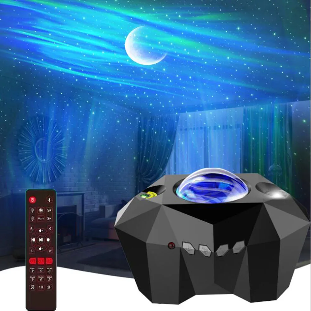 NEW Galaxy Projector Lamp Starry Sky LED Night Light For Home Bedroom Room Decor Children\'s Gift Projection Table Desk Lamps