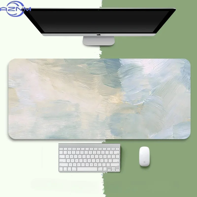 Boys Girls Plain‑Style Mousepad, Available in Small & Large Size, Thick Wrist‑Support Desk Mat for E‑Sport Gaming & Office Work