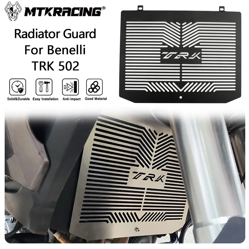 

MTKRACING Radiator Guard For Benelli TRK 502 2017-2023 Motorcycle Accessories Radiator Guard Protector Grille Grill Cover