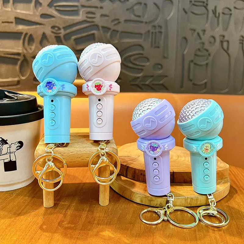 Creativo multifunzionale registrazione microfono portachiavi ciondolo borsa carina accessori divertenti giocattoli per studenti regali antistress