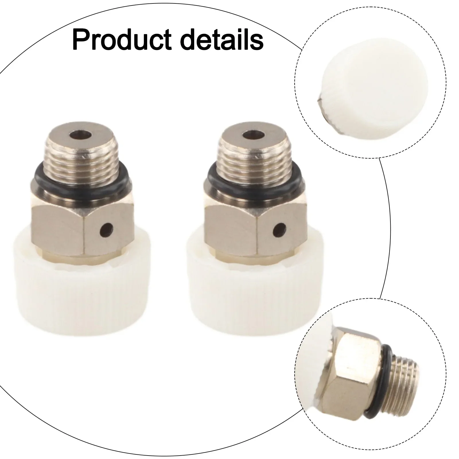 2Pcs Manual Radiator Air Vent Valve For BSP Male Thread Nickel Plated Brass For Radiator Heating Air Bleeding Use