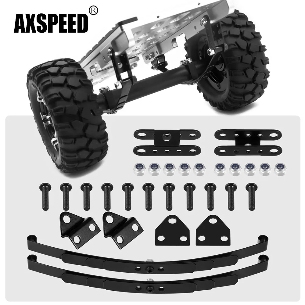 

AXSPEED Hard Leaf Spring Suspension Stainless Steel Bar for D90 1/10 RC Crawler Car Truck Upgrade Parts