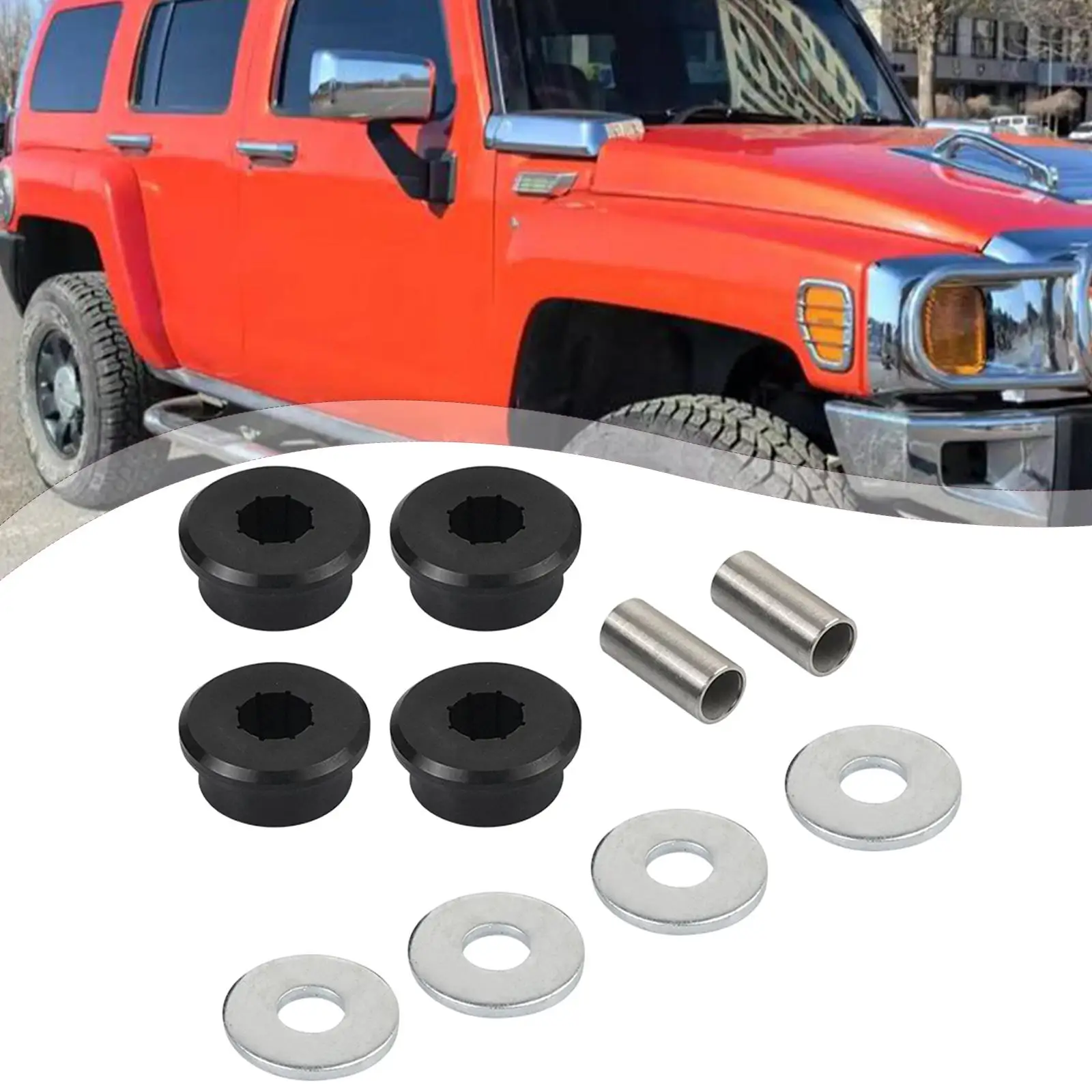 Комплект втулок для бокового крепления опоры переднего дифференциала Прочная металлическая ось скобы