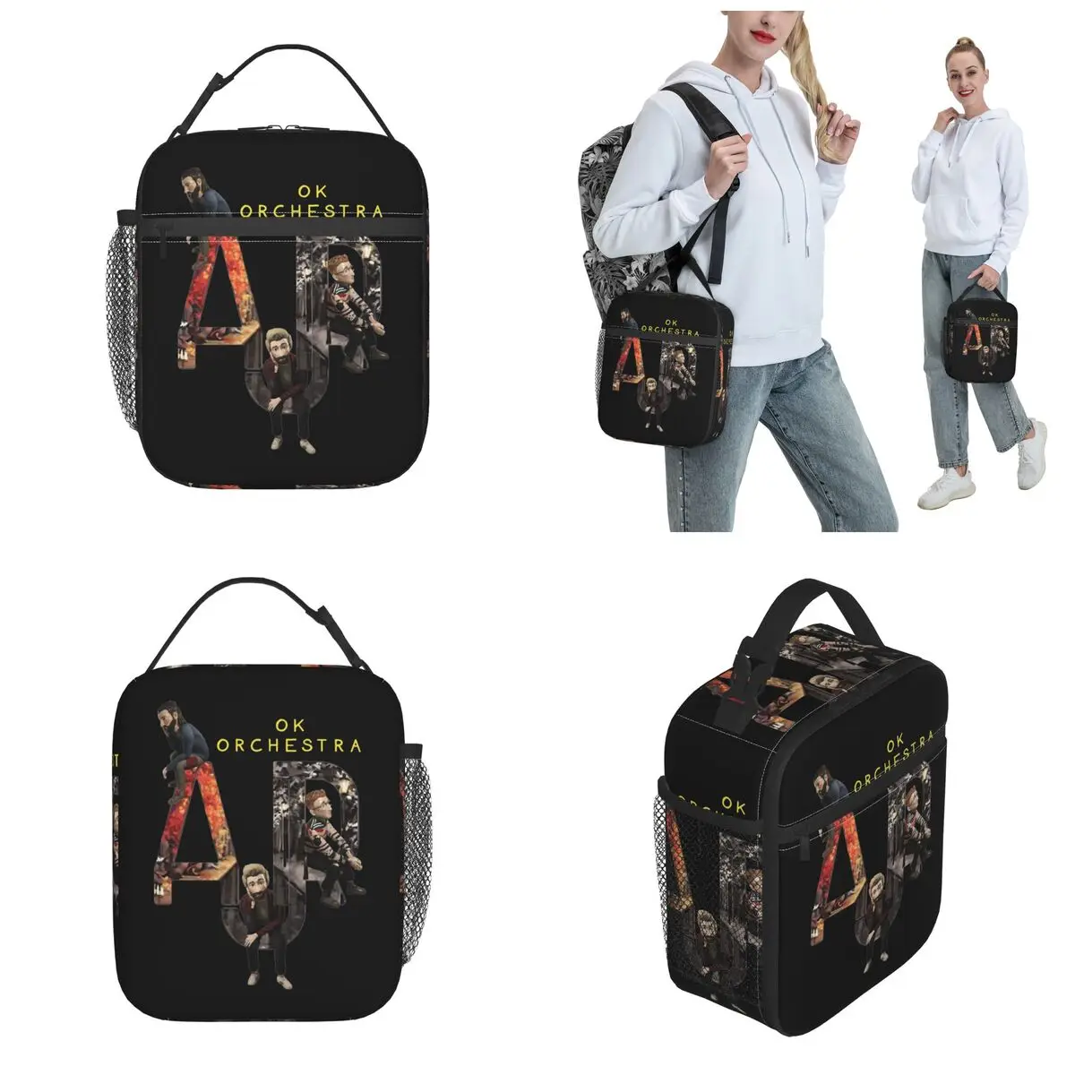 Insulated Lunch Bag Ok Orchestra Ajr Band Tour Music Accessories Lunch Food Box New Arrival Cooler Thermal Bento Box For Picnic