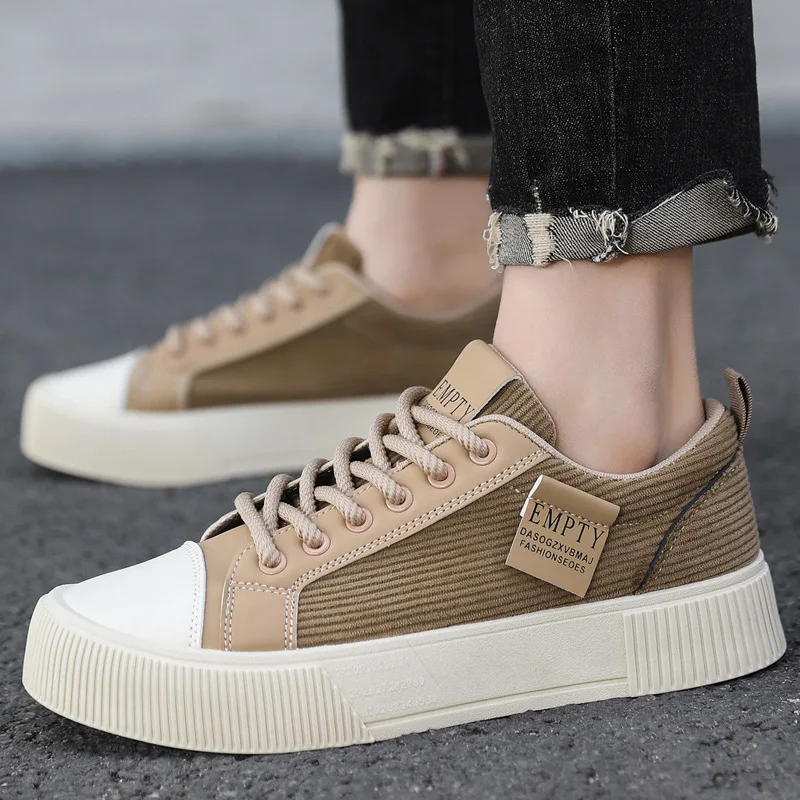 

Trendy Men's Shoes Comfortable Breathable Mens Casual Shoes Thick-soled Men Sneakers 2025 Board Shoes for Men Кроссовки Мужские