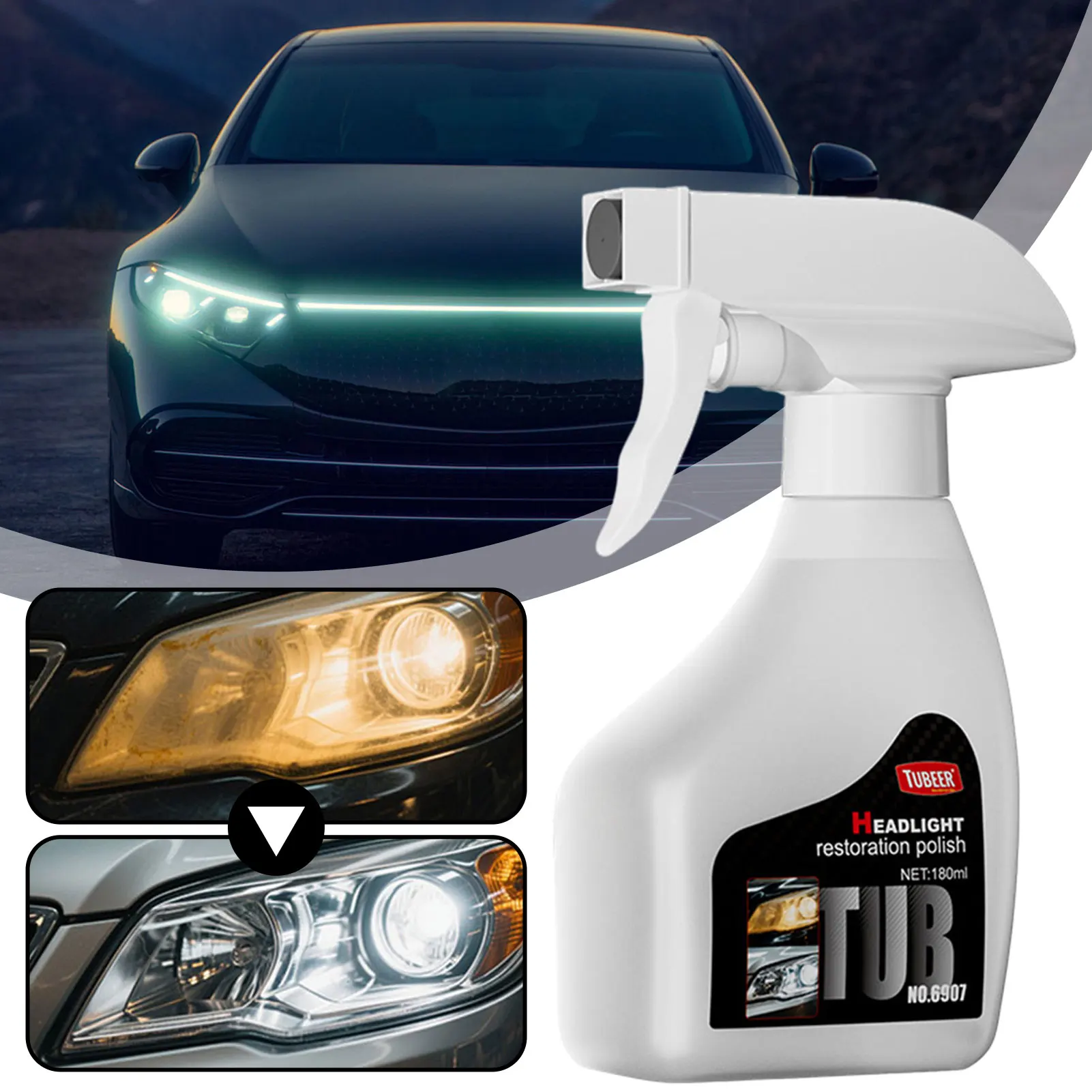 Headlight Scratch Restoring Fluids Headlight Restorer Polishing Anti-scratch Liquid For Car Taillight