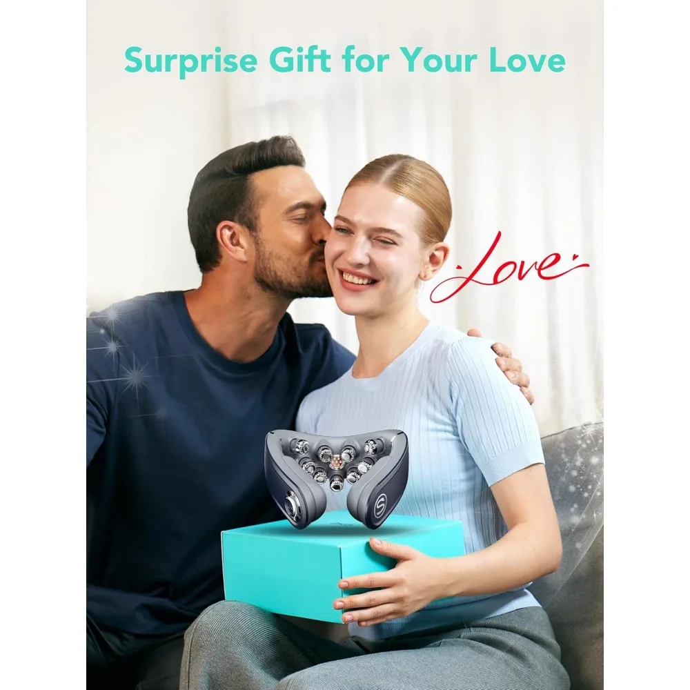 

Cordless Neck Massager for Pain Relief Deep Tissue Vibration Foldable Travel Massager,Portable 9D Neck Massager