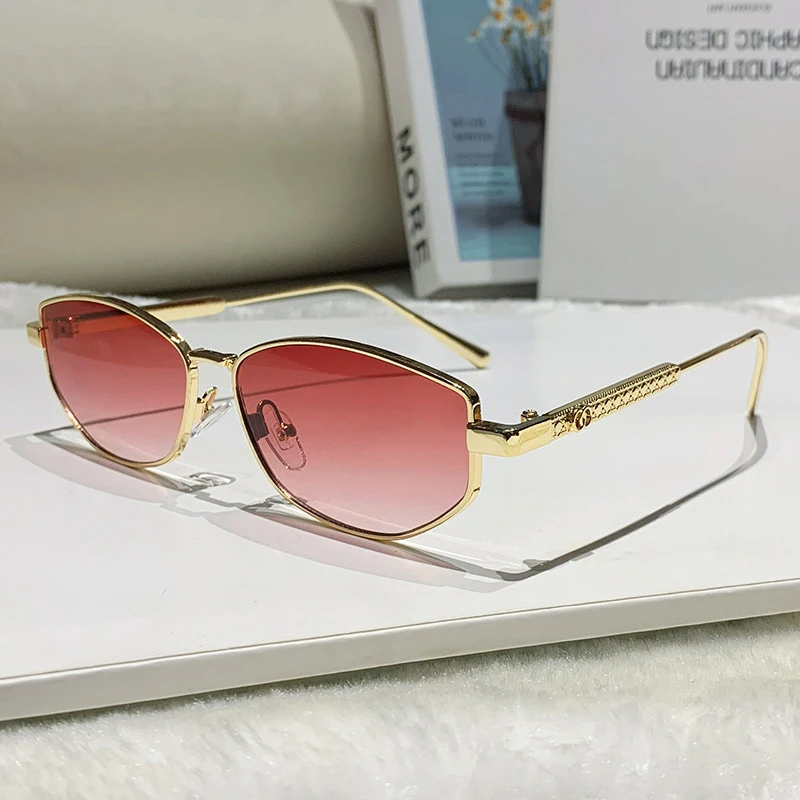 Modische Sonnenbrille mit hochwertigem Gefühl für Autofahren und Straßenfotografie, ovaler Rahmen, Retro-Outdoor-Sonnenbrille für Herren und Damen