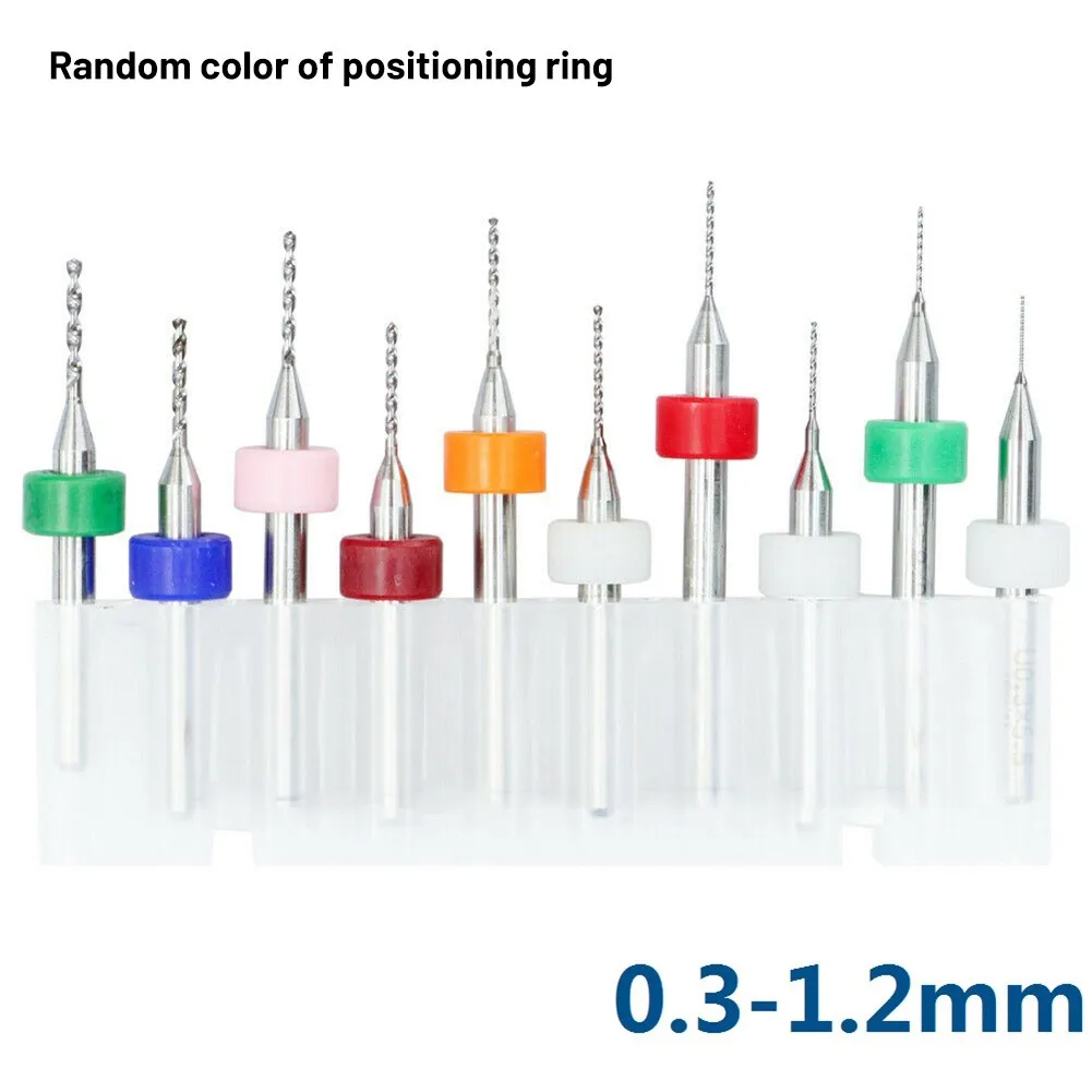 

10 шт. 0 3 1 2 мм твердосплавные мини-сверла с хвостовиком 3 175 мм для печатной платы SMT с ЧПУ, пластик, медь, нержавеющая сталь