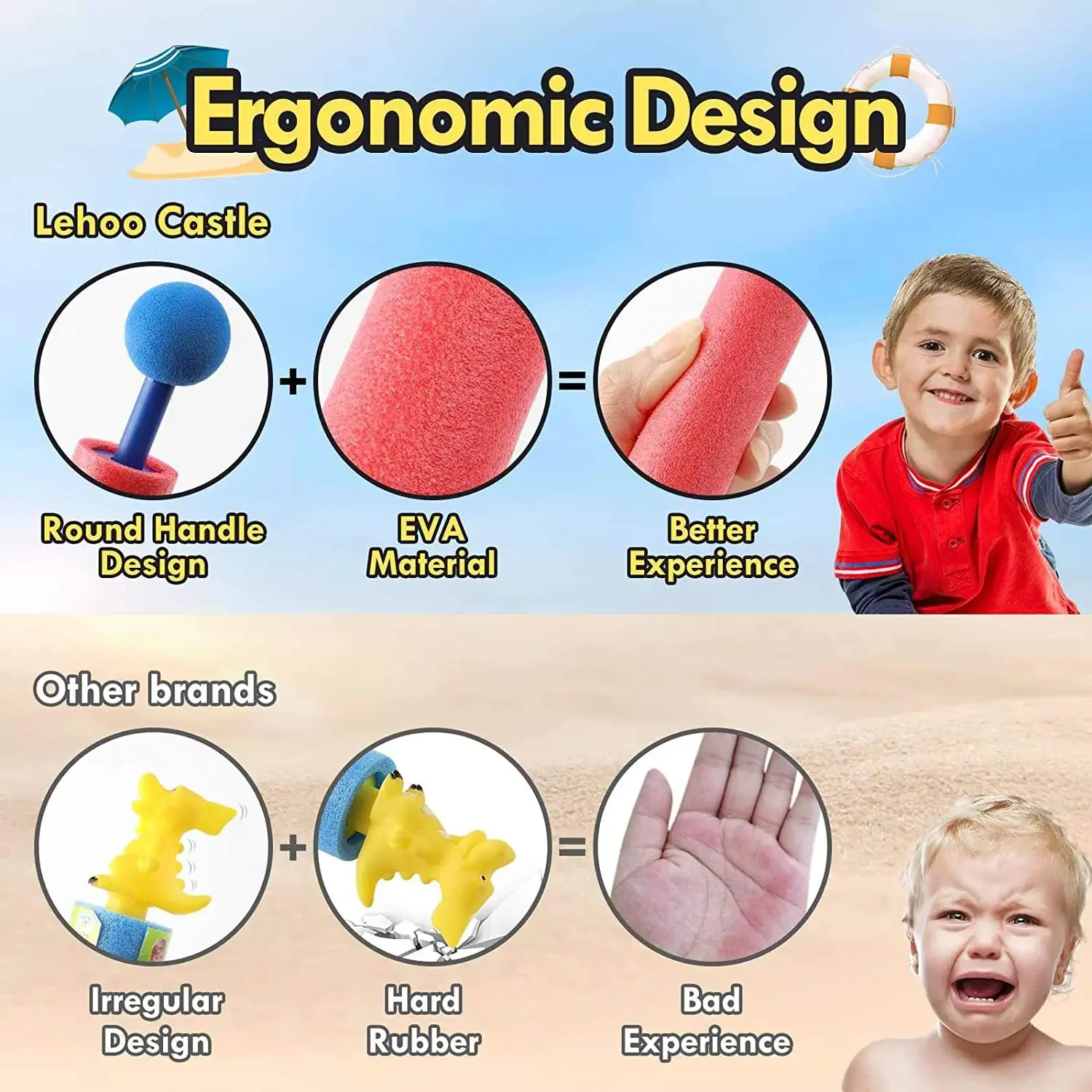 Pistolet à eau en mousse, odorà eau pour piscine plage, jouets de odorà eau d'extérieur pour enfants adultes-document aléatoire