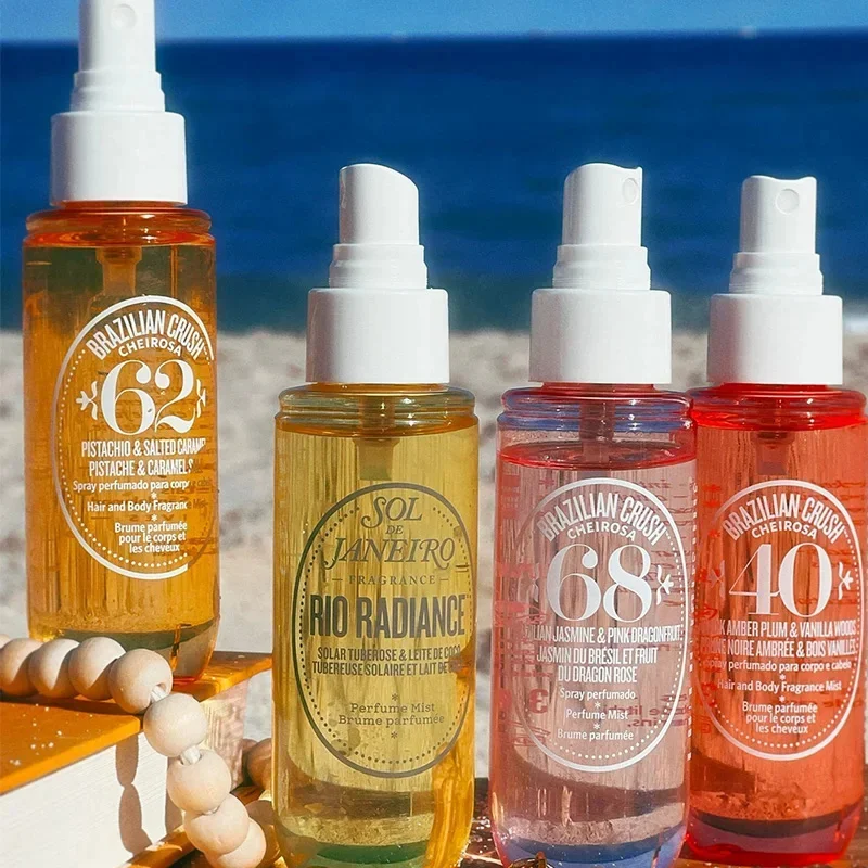 Brazilian Crush Fragrance Spray Women Fruity Body Spray Scent Moisturize Skin Long Duration Hair Body Fragrance Mist Cosmetics