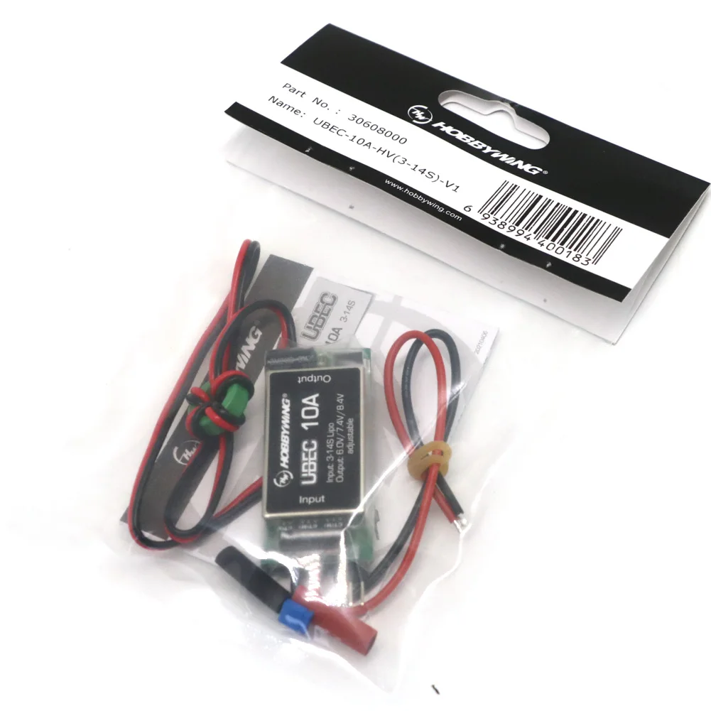 Hobbywing 10A Ubec Output 6v 7.4v 8.4v Supports 3-14s Lithium Battery High Voltage
