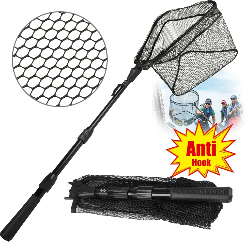 Fish Net Handle - Rete da Pesca Pieghevole con Manico