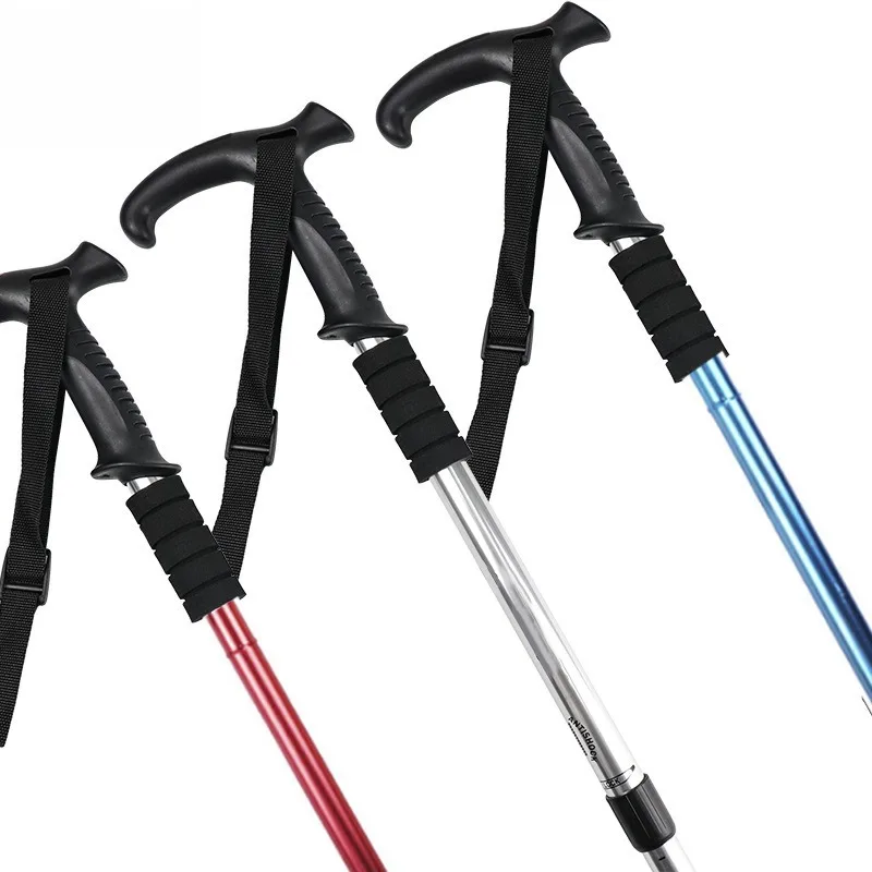 

Трехсекционная прямая трость из алюминиевого сплава для активного отдыха, телескопическая, для путешествий, походов и прогулок.