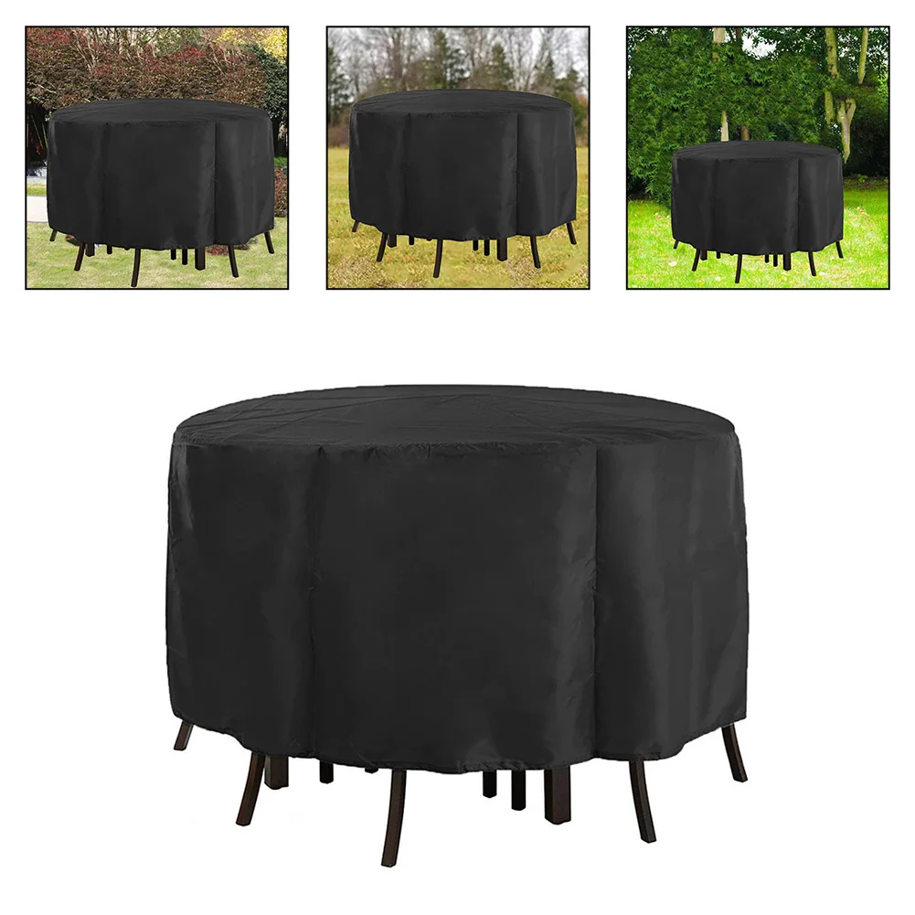

190T Home Sunscreen Waterproof Cover Garden Courtyard Table And Chair Cover Fire Cover Round Brazier Stove Cover Protection