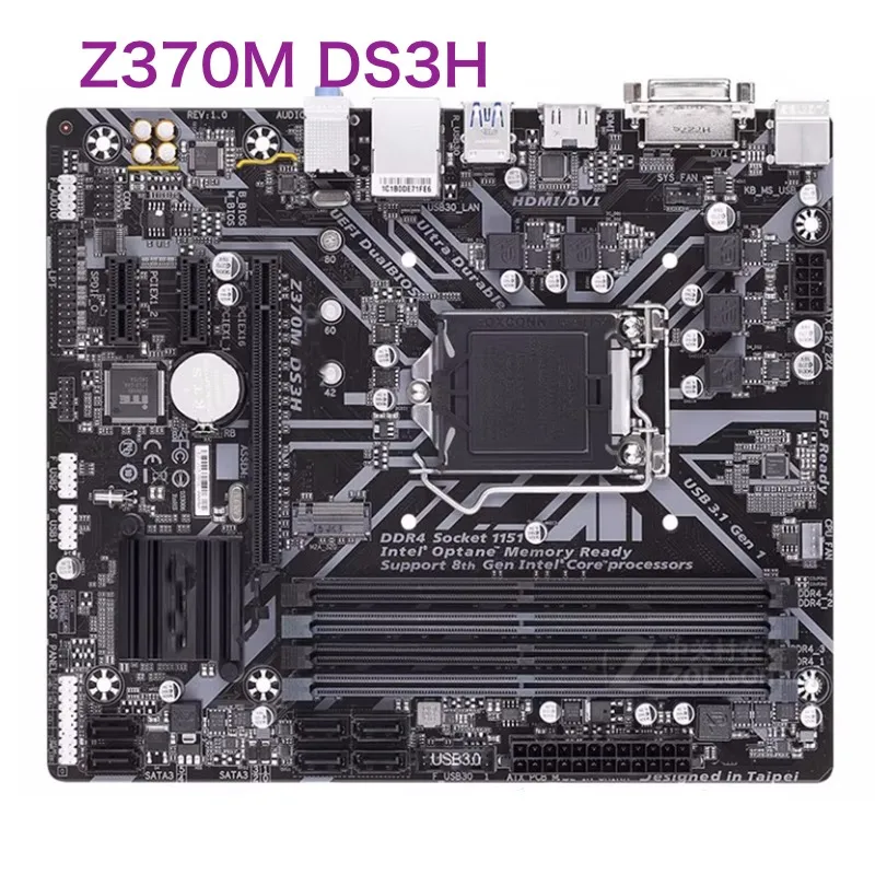 

For Gigabyte Z370M DS3H Motherboard 64GB LGA 1151 DDR4 Micro ATX Mainboard 100% Tested OK Fully Work Free Shipping