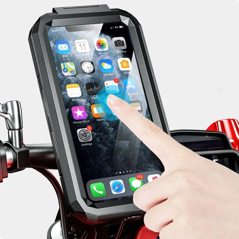 Motorcycle Phone Holder Waterproof Case Bike Phone Mount 1